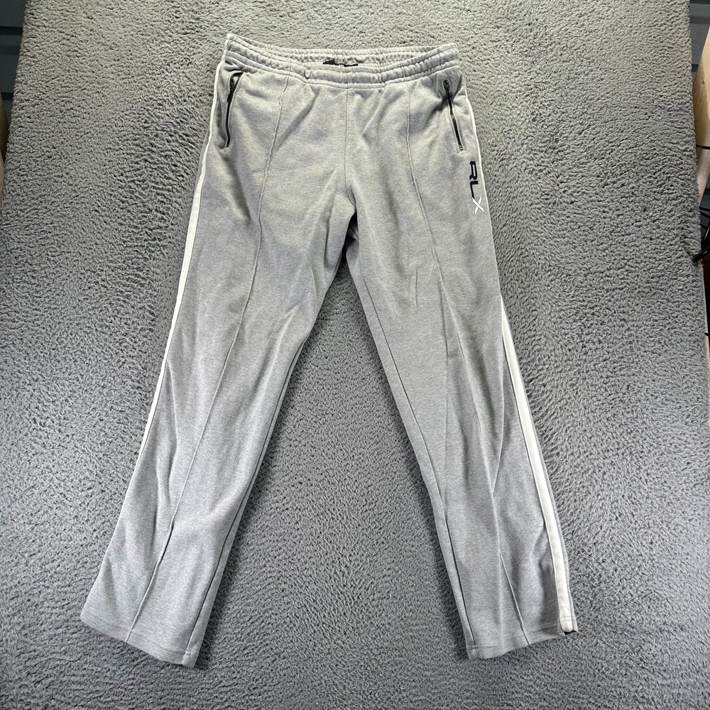 Ralph Lauren Sweatpants Men's XL Gray Cotton Straight Leg Activewear Performance